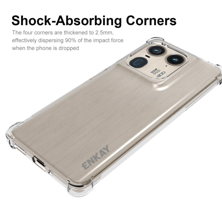 For Motorola Edge 50 Ultra ENKAY Hat-Prince Transparent TPU Shockproof Phone Case by ENKAY