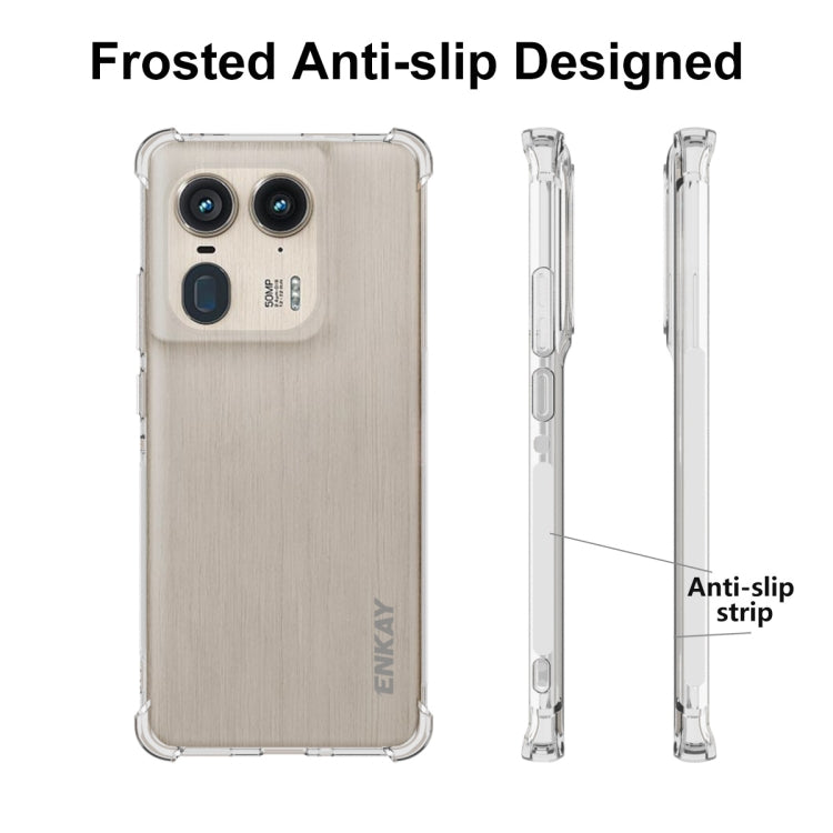 For Motorola Edge 50 Ultra ENKAY Hat-Prince Transparent TPU Shockproof Phone Case by ENKAY