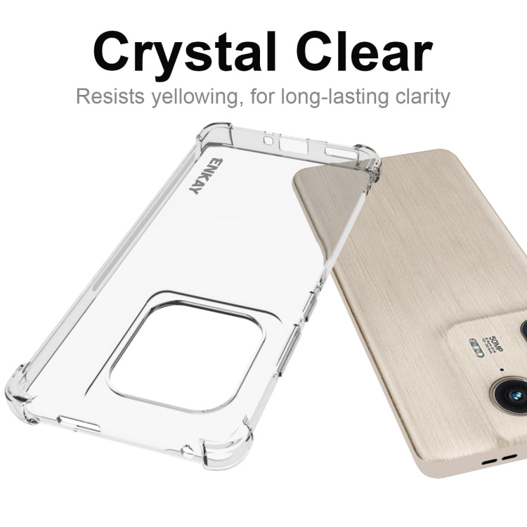 For Motorola Edge 50 Ultra ENKAY Hat-Prince Transparent TPU Shockproof Phone Case by ENKAY