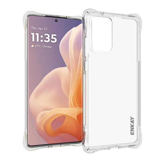 For Motorola Moto G85 5G ENKAY Hat-Prince Transparent TPU Shockproof Phone Case by ENKAY