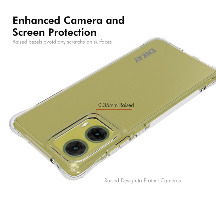 For Motorola Moto G85 5G ENKAY Hat-Prince Transparent TPU Shockproof Phone Case by ENKAY