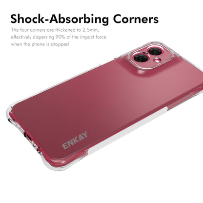 For Motorola Moto G55 5G ENKAY Hat-Prince Transparent TPU Shockproof Phone Case by ENKAY