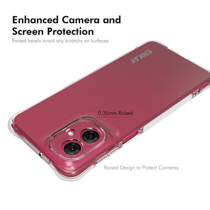For Motorola Moto G55 5G ENKAY Hat-Prince Transparent TPU Shockproof Phone Case by ENKAY