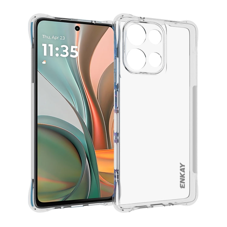 For Motorola Moto G75 5G ENKAY Hat-Prince Transparent TPU Shockproof Phone Case by ENKAY