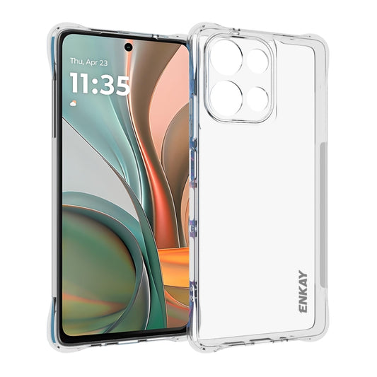 For Motorola Moto G75 5G ENKAY Hat-Prince Transparent TPU Shockproof Phone Case by ENKAY