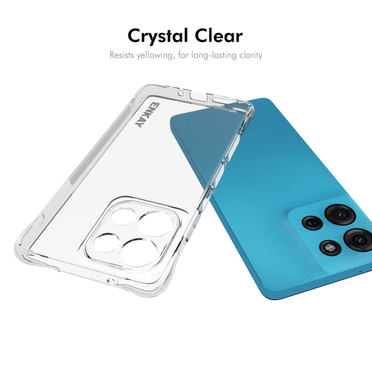 For Motorola Moto G75 5G ENKAY Hat-Prince Transparent TPU Shockproof Phone Case by ENKAY