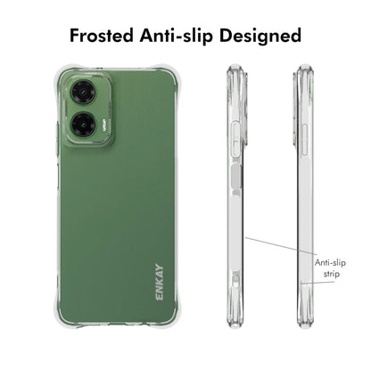 For Motorola Moto G35 5G ENKAY Hat-Prince Transparent TPU Shockproof Phone Case by ENKAY