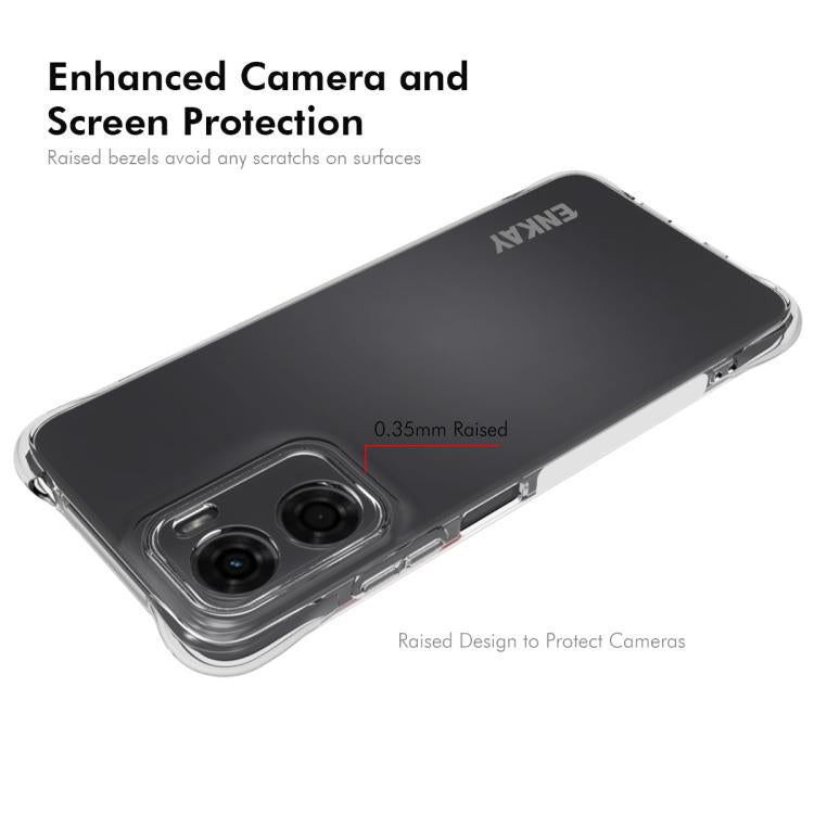 For Motorola Moto G05 4G ENKAY Hat-Prince Transparent TPU Shockproof Phone Case by ENKAY