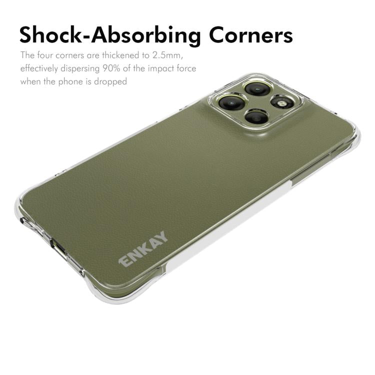 For Motorola Moto G15 4G ENKAY Hat-Prince Transparent TPU Shockproof Phone Case by ENKAY