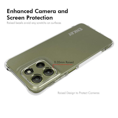 For Motorola Moto G15 4G ENKAY Hat-Prince Transparent TPU Shockproof Phone Case by ENKAY