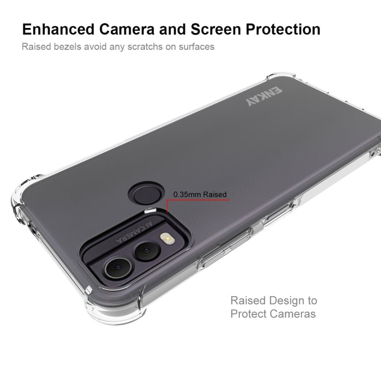 For Nokia C22 4G ENKAY Clear TPU Shockproof Anti-slip Phone Case by ENKAY