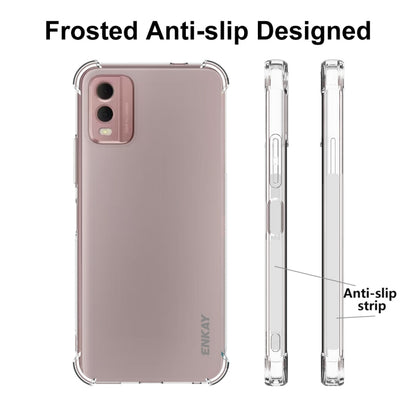 For Nokia C32 4G ENKAY Clear TPU Shockproof Anti-slip Phone Case by ENKAY