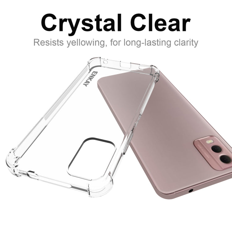 For Nokia C32 4G ENKAY Clear TPU Shockproof Anti-slip Phone Case by ENKAY