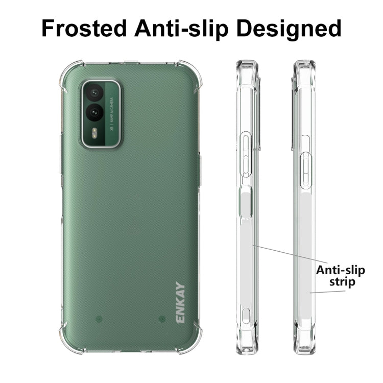 For Nokia XR21 5G ENKAY Transparent TPU Shockproof Phone Case by ENKAY