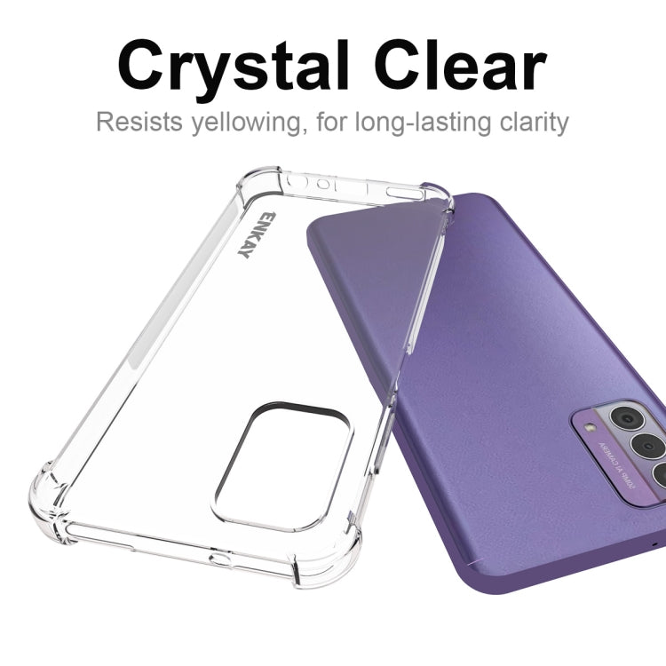 For Nokia G42 5G ENKAY Clear TPU Shockproof Anti-slip Phone Case by ENKAY