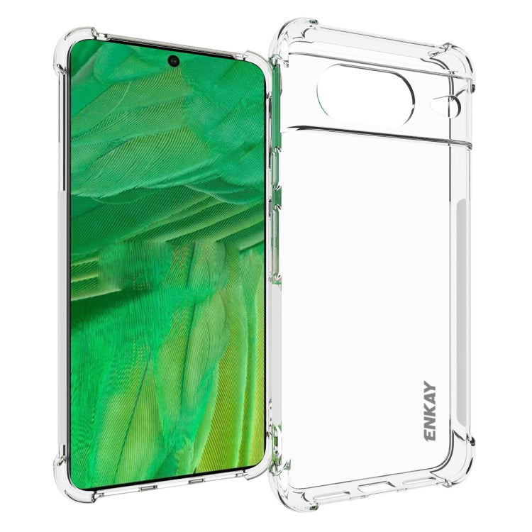 For Google Pixel 8 ENKAY Hat-Prince Transparent TPU Shockproof Phone Case by ENKAY