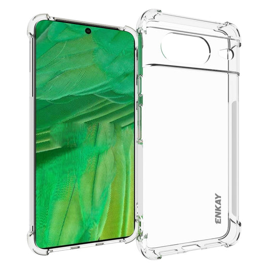 For Google Pixel 8 ENKAY Hat-Prince Transparent TPU Shockproof Phone Case by ENKAY