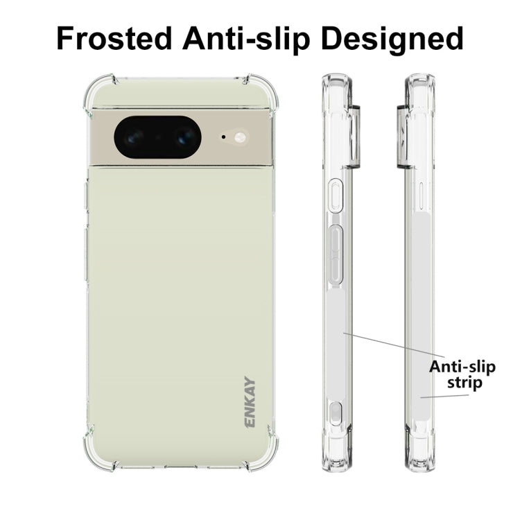 For Google Pixel 8 ENKAY Hat-Prince Transparent TPU Shockproof Phone Case by ENKAY
