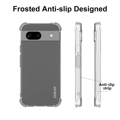 For Google Pixel 8a ENKAY Hat-Prince Transparent TPU Shockproof Phone Case by ENKAY