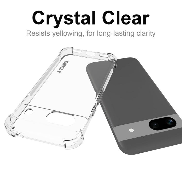 For Google Pixel 8a ENKAY Hat-Prince Transparent TPU Shockproof Phone Case by ENKAY