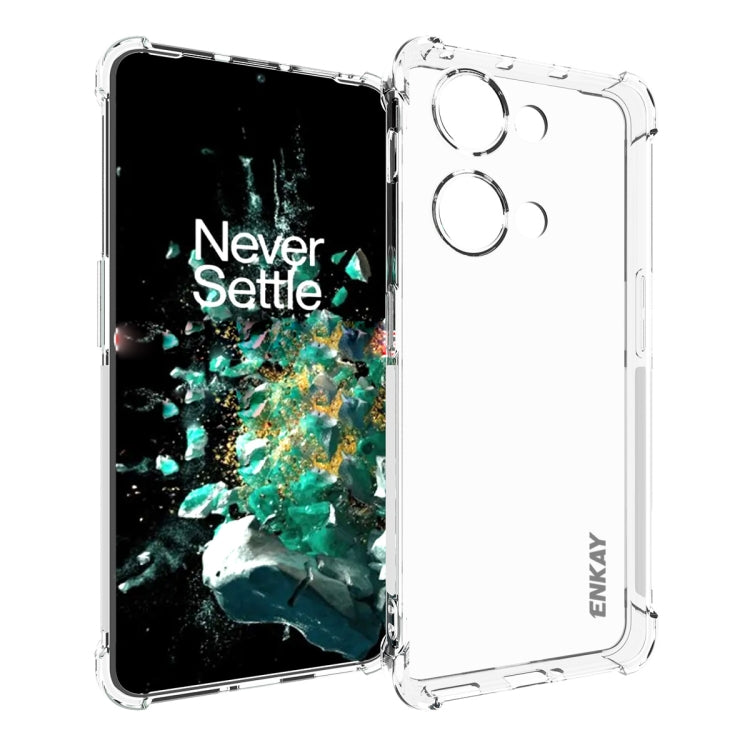 For OnePlus Ace 2V 5G ENKAY Clear TPU Shockproof Anti-slip Phone Case by ENKAY