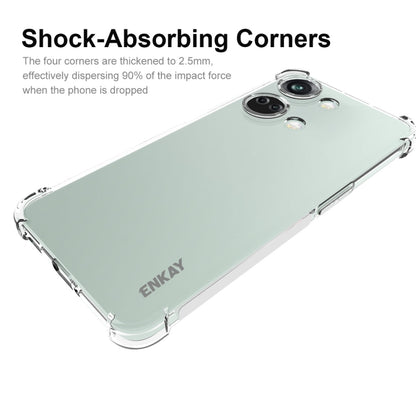 For OnePlus Ace 2V 5G ENKAY Clear TPU Shockproof Anti-slip Phone Case by ENKAY