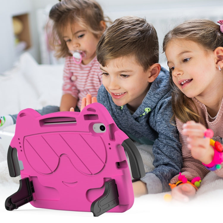 For iPad 2025 / 2022 Ice Baby EVA Shockproof Hard PC Tablet Case(Rose Red+Black) by bashfashion