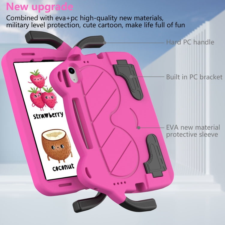 For iPad 2025 / 2022 Ice Baby EVA Shockproof Hard PC Tablet Case(Rose Red+Black) by bashfashion
