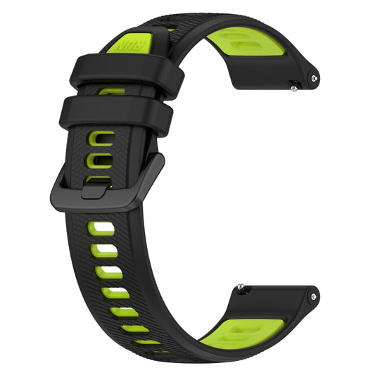 For Huawei GT2 Pro 22mm Sports Two-Color Silicone Watch Band(Black+Green) by bashfashion
