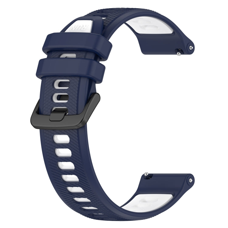 For Huawei GT2 Pro 22mm Sports Two-Color Silicone Watch Band(Midnight Blue+White) by bashfashion