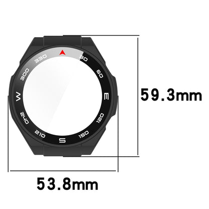 For Huawei Watch Ultimate PC+ Toughened Film Integrated Watch Protective Case(Black) by bashfashion