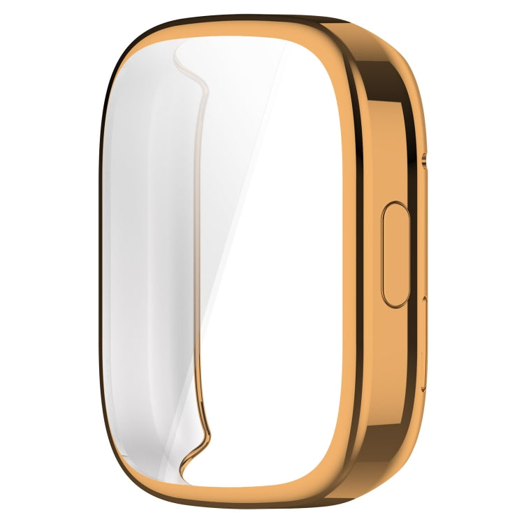 For Redmi Watch 3 Lite TPU Fully Enclosed Watch Protective Case(Rose Gold) by bashfashion