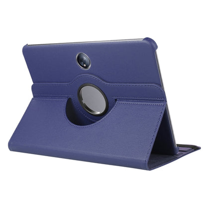 For OnePlus Pad / OPPO Pad 2 ENKAY 360 Degree Rotation Stand Litchi Leather Smart Tablet Case(Dark Blue) by ENKAY