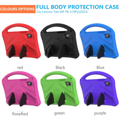 For Lenovo Tab M9 TB-310FU 2023 EVA Shockproof Tablet Case with Holder(Black) by bashfashion