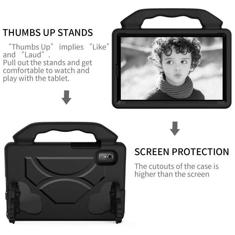 For Lenovo Tab M9 LTE 2023 Thumb Bracket EVA Shockproof Tablet Case(black) by bashfashion