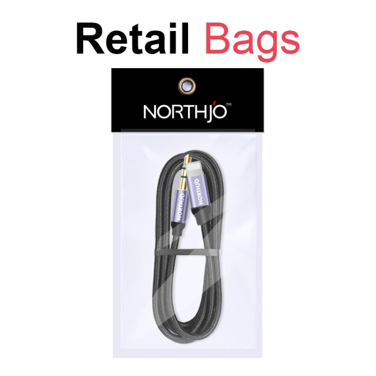 NORTHJO LTM03 8 Pin to 3.5mm Audio AUX Jack Cable, Length:1m by NORTHJO