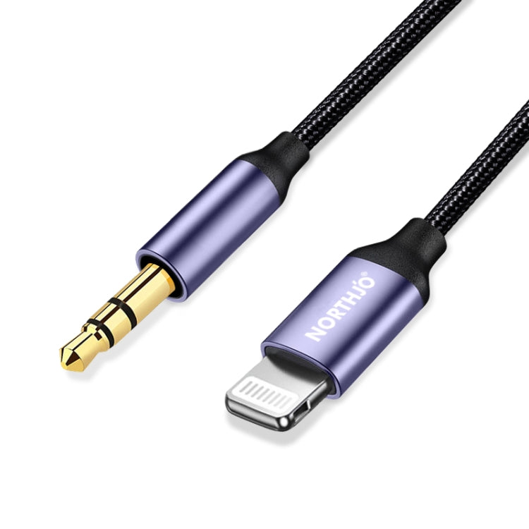 NORTHJO LTM03 8 Pin to 3.5mm Audio AUX Jack Cable, Length:1.5m by NORTHJO