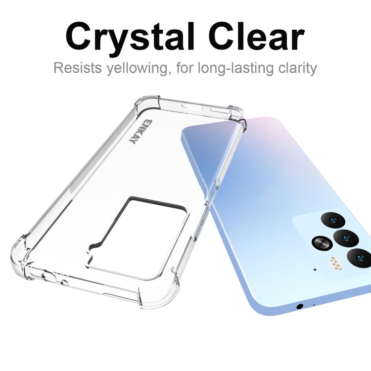 For HTC U23 Pro ENKAY Hat-Prince Transparent TPU Shockproof Phone Case by ENKAY