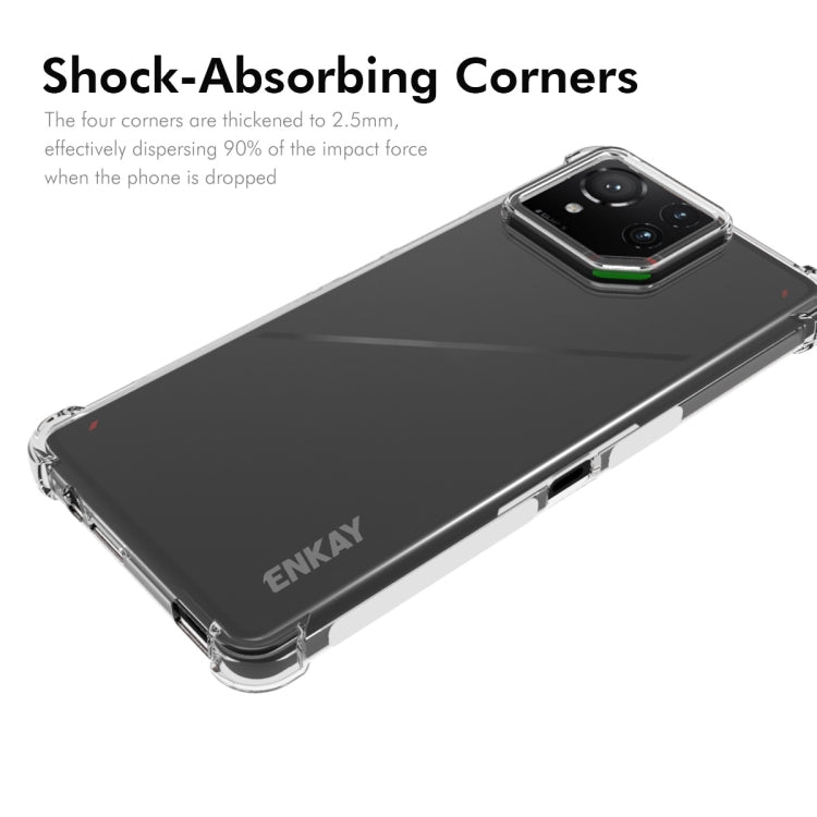 For Asus Rog Phone 9 / 9 Pro ENKAY Hat-Prince Transparent TPU Shockproof Phone Case by ENKAY
