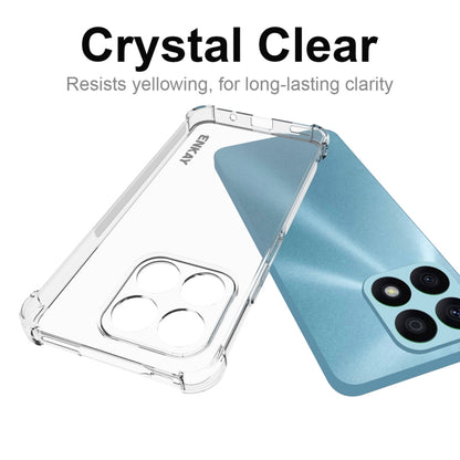 For Honor X8A 4G Global ENKAY Hat-Prince Transparent TPU Shockproof Phone Case with Glass Film by ENKAY