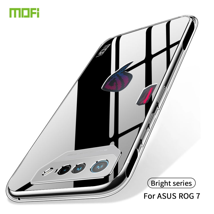 For ASUS ROG Phone 7 MOFI Ming Series Ultra-thin TPU Phone Case(Transparent) by MOFI