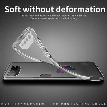 For ASUS ROG Phone 7 MOFI Ming Series Ultra-thin TPU Phone Case(Transparent) by MOFI
