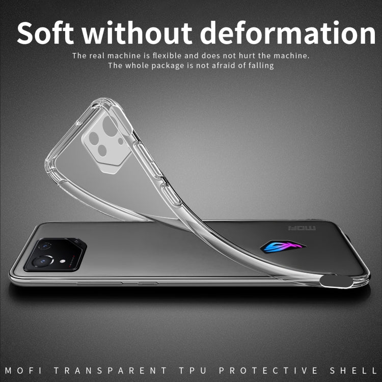 For ASUS ROG Phone 8 MOFI Ming Series Ultra-thin TPU Phone Case(Transparent) by MOFI
