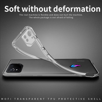 For ASUS ROG Phone 8 MOFI Ming Series Ultra-thin TPU Phone Case(Transparent) by MOFI