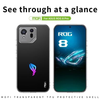 For ASUS ROG Phone 8 Pro MOFI Ming Series Ultra-thin TPU Phone Case(Transparent) by MOFI