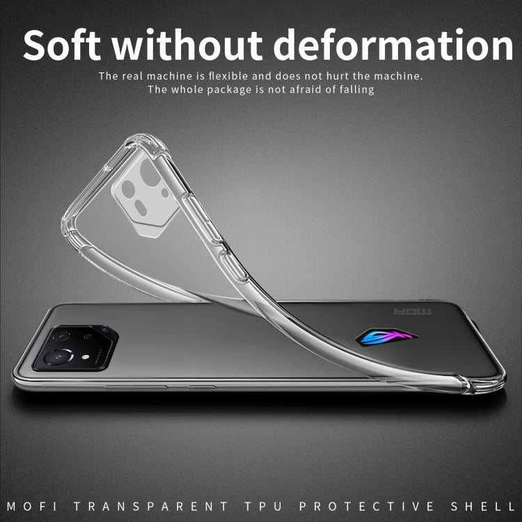 For ASUS ROG Phone 8 Pro MOFI Ming Series Ultra-thin TPU Phone Case(Transparent) by MOFI