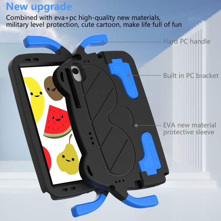 For Sumsung Galaxy Tab A8 10.5 2021 Ice Baby EVA Shockproof Hard PC Tablet Case(Black+Blue) by bashfashion