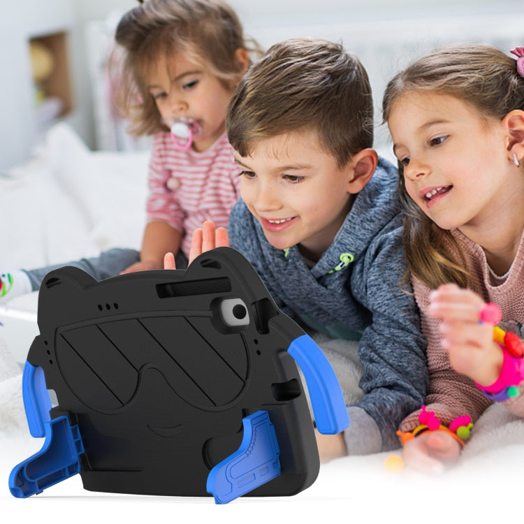 For Lenovo Tab M10 Plus TB-125 2022 Ice Baby EVA Shockproof Hard PC Tablet Case(Black+Blue) by bashfashion