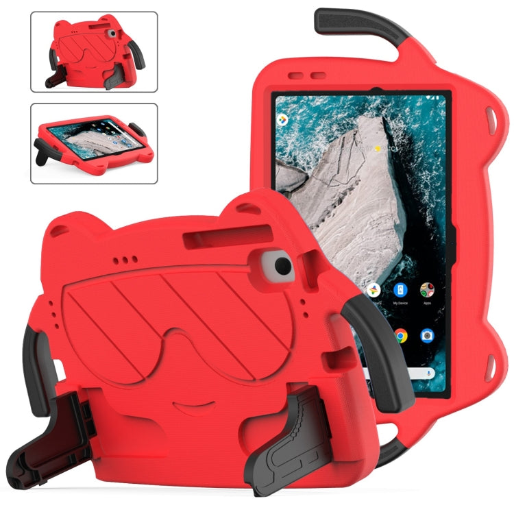 For Nokia T20 10.36 2021 Ice Baby EVA Shockproof Hard PC Tablet Case(Red+Black) by bashfashion