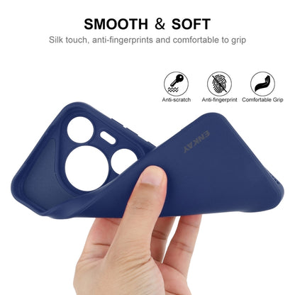 For Huawei Pura 70 Pro / 70 Pro+ ENKAY Hat-Prince Liquid Silicone Shockproof Protective Soft Case(Beige) by ENKAY